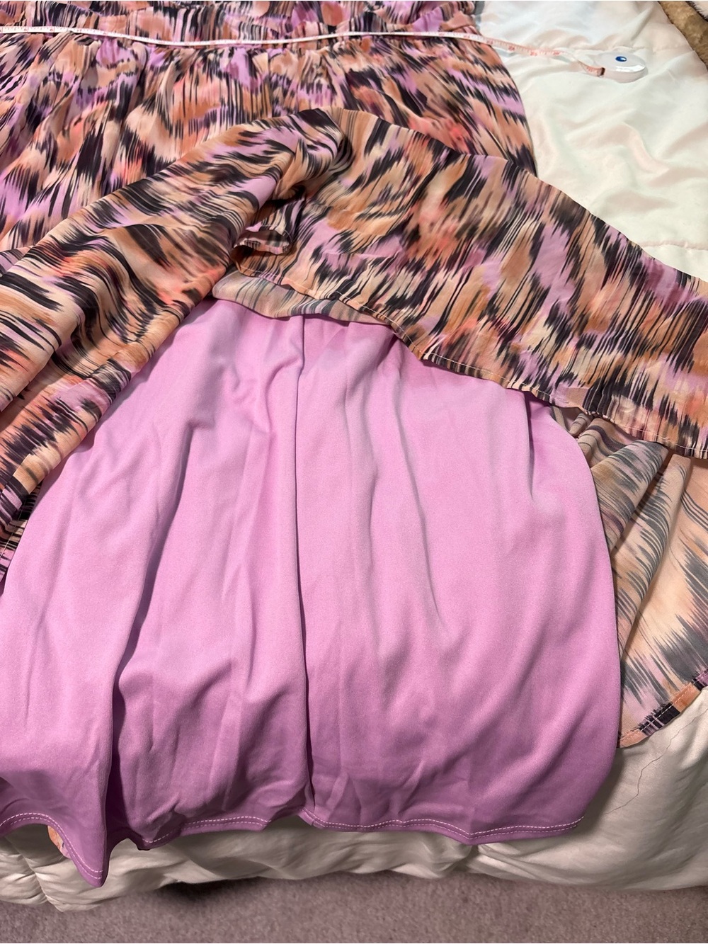 Torrid Lavender and Pink Maxi Dress with Multicolor Trim Size 4x NWT - Picture 7 of 8